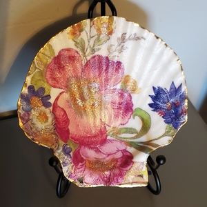Seashell/Mackenzie Childs Inspired Scallop Shell Dish ⚜️🖤💖⚜️💖🖤